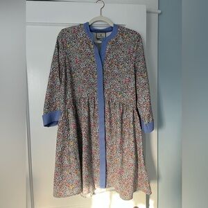 Floral Button-Front Women's Dress
